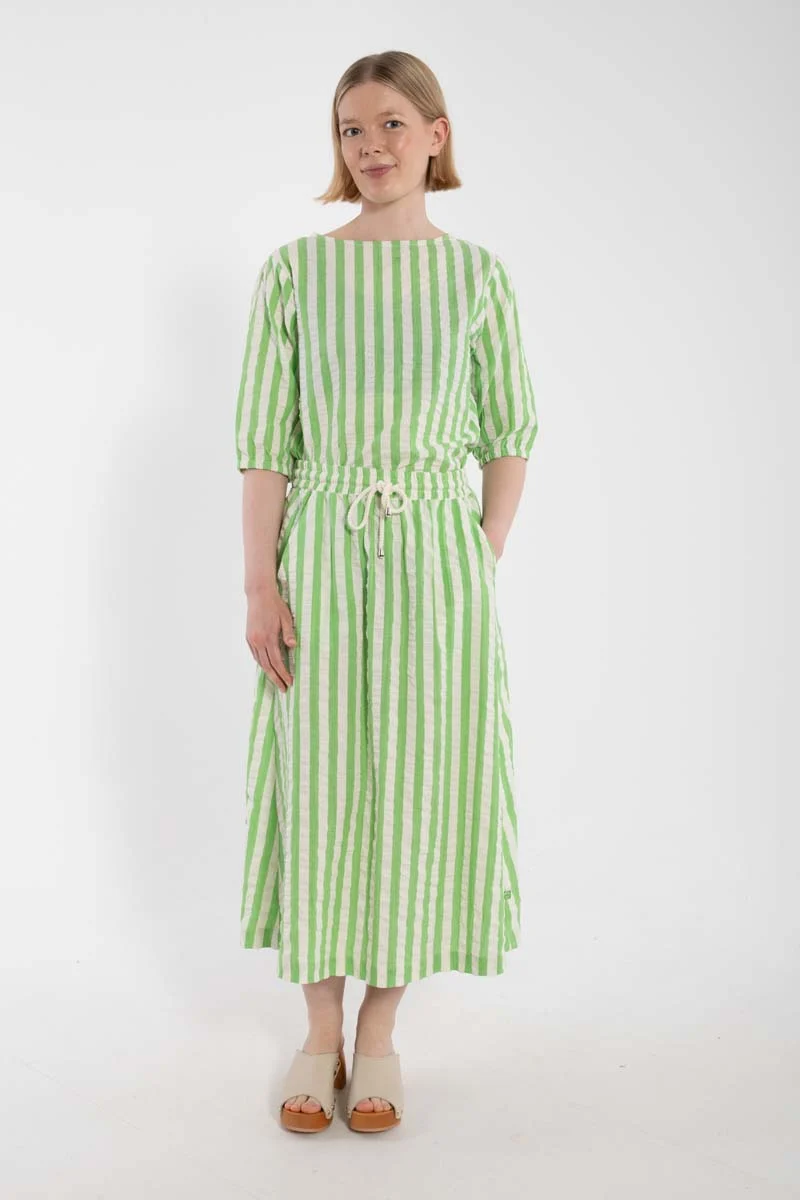 Danecremant Searsucker Shirt Bright Green/Chalk
