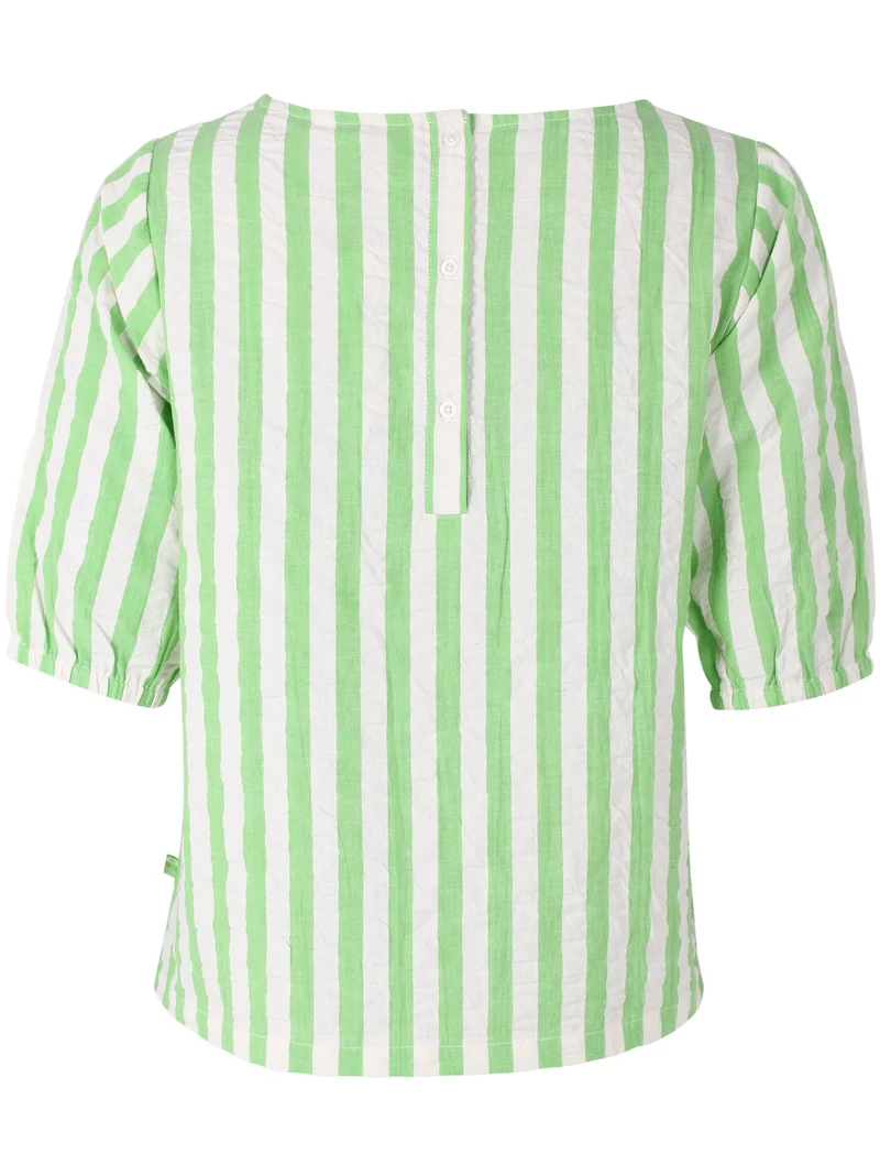 Danecremant Searsucker Shirt Bright Green/Chalk