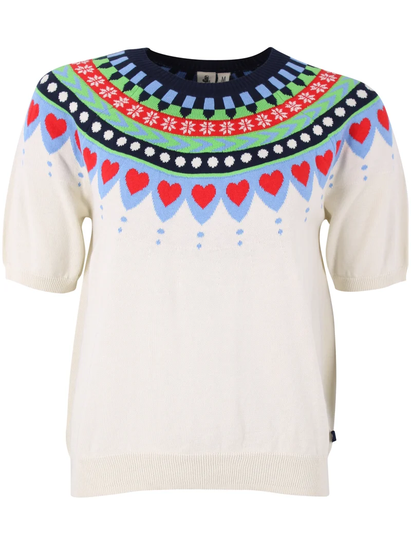 Danehope Cotton Knit Sweater Tee Chalk-SS25