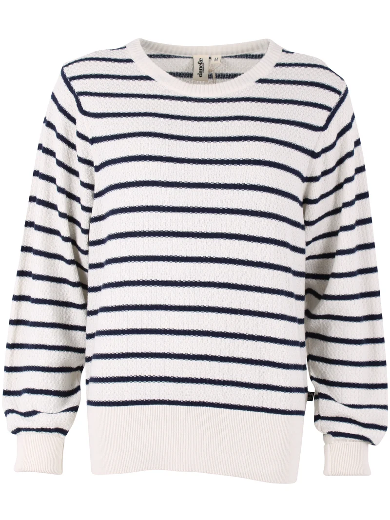 Danefox Cotton Knit Sweater Chalk/Dk Navy