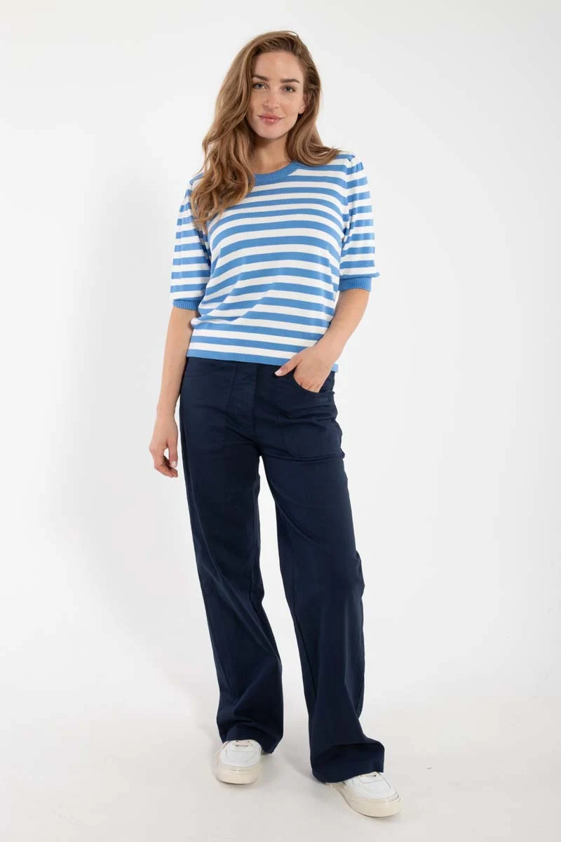 Danedaisy Stretch Twill Pants Dk Navy