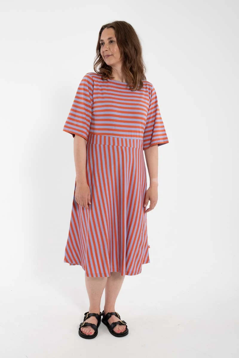Daneviborg Flat Modal Dress Light Rust/Lilla