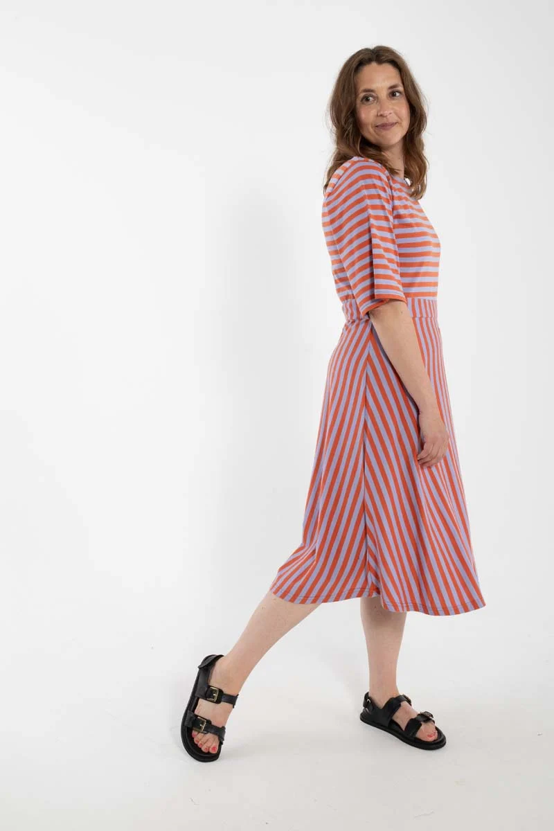Daneviborg Flat Modal Dress Light Rust/Lilla