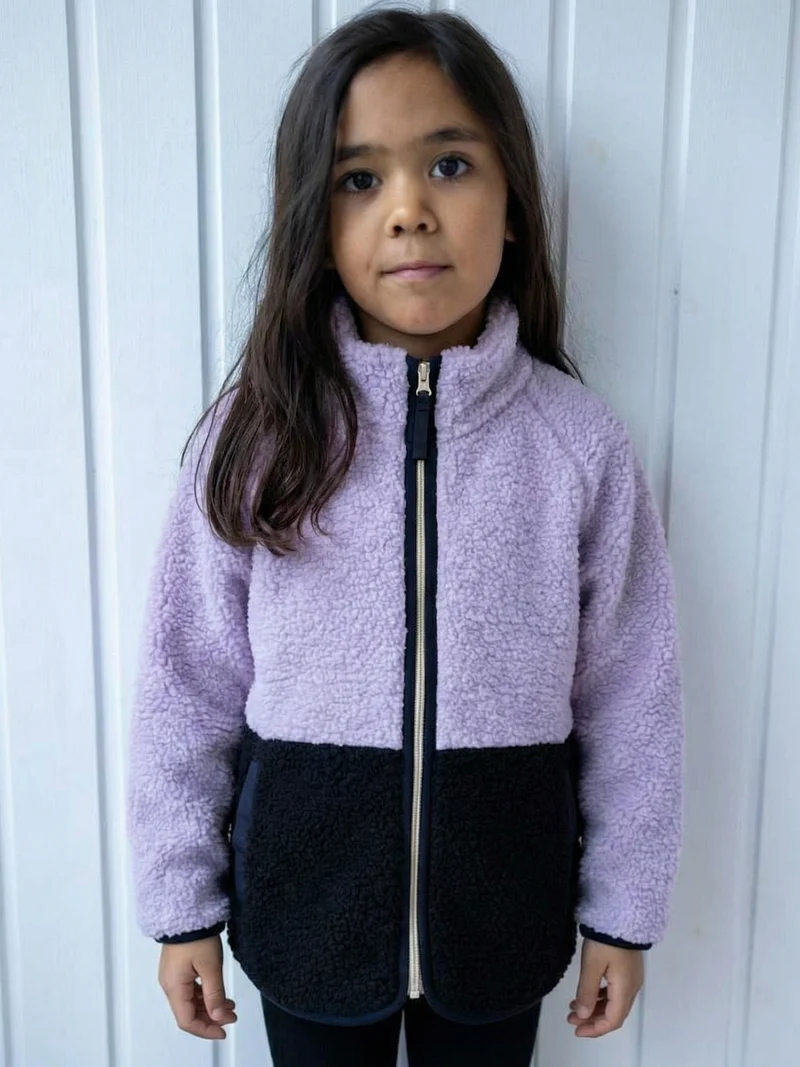 ESS - Danetalent Fleece Jacket Light Viola/Dk Navy