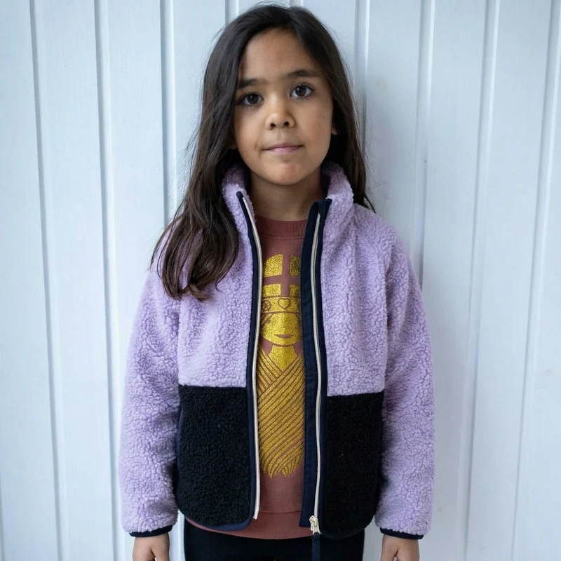 ESS - Danetalent Fleece Jacket Light Viola/Dk Navy