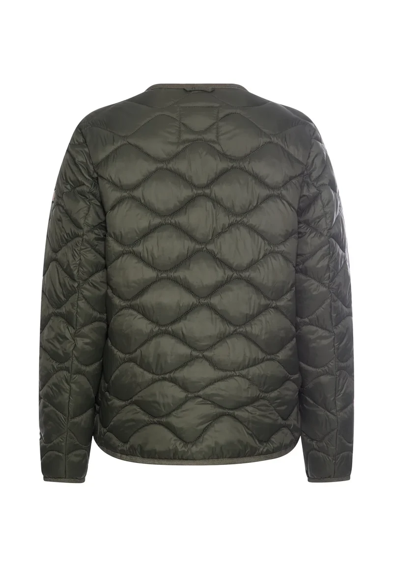 Steppjacke mit Rundhalsausschnitt