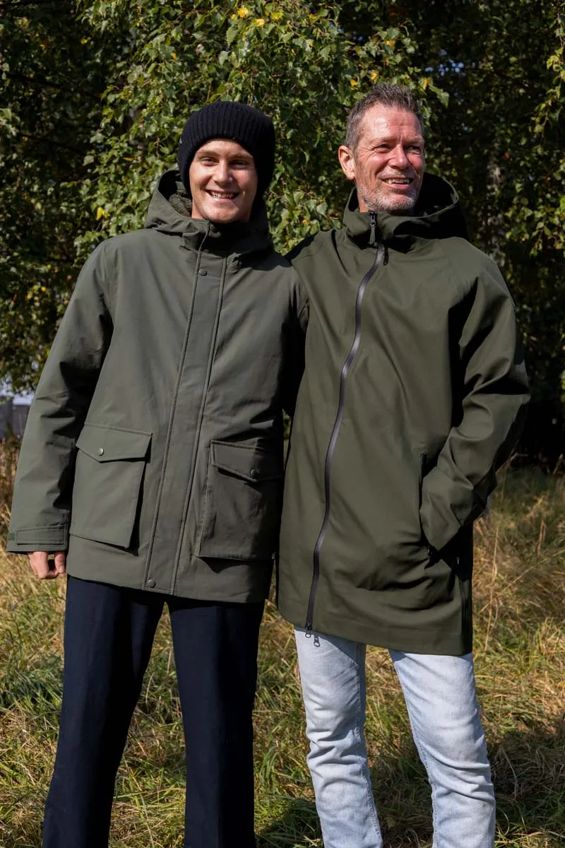 Danenorthsea Rain Parka Dark Army