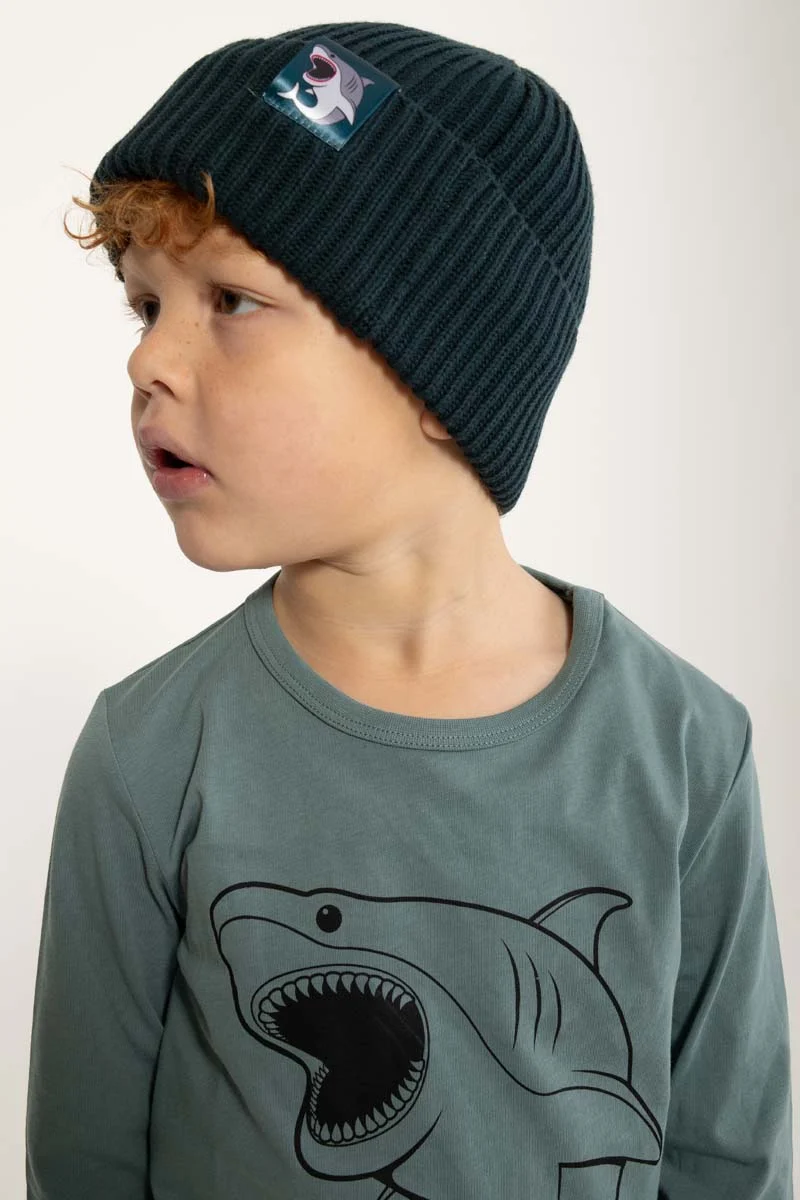 Dyrland Cotton Beanie Dark Slate