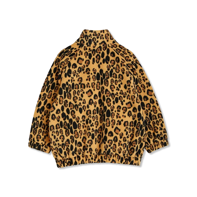 Leopard fleece Fleecejacke