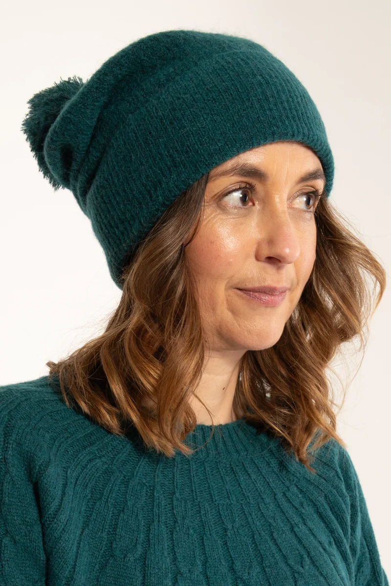 Danerye Alpaca Beanie Dark Slate