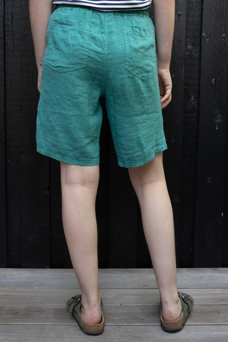 Danegames Modal Linnen Shorts Light Slate