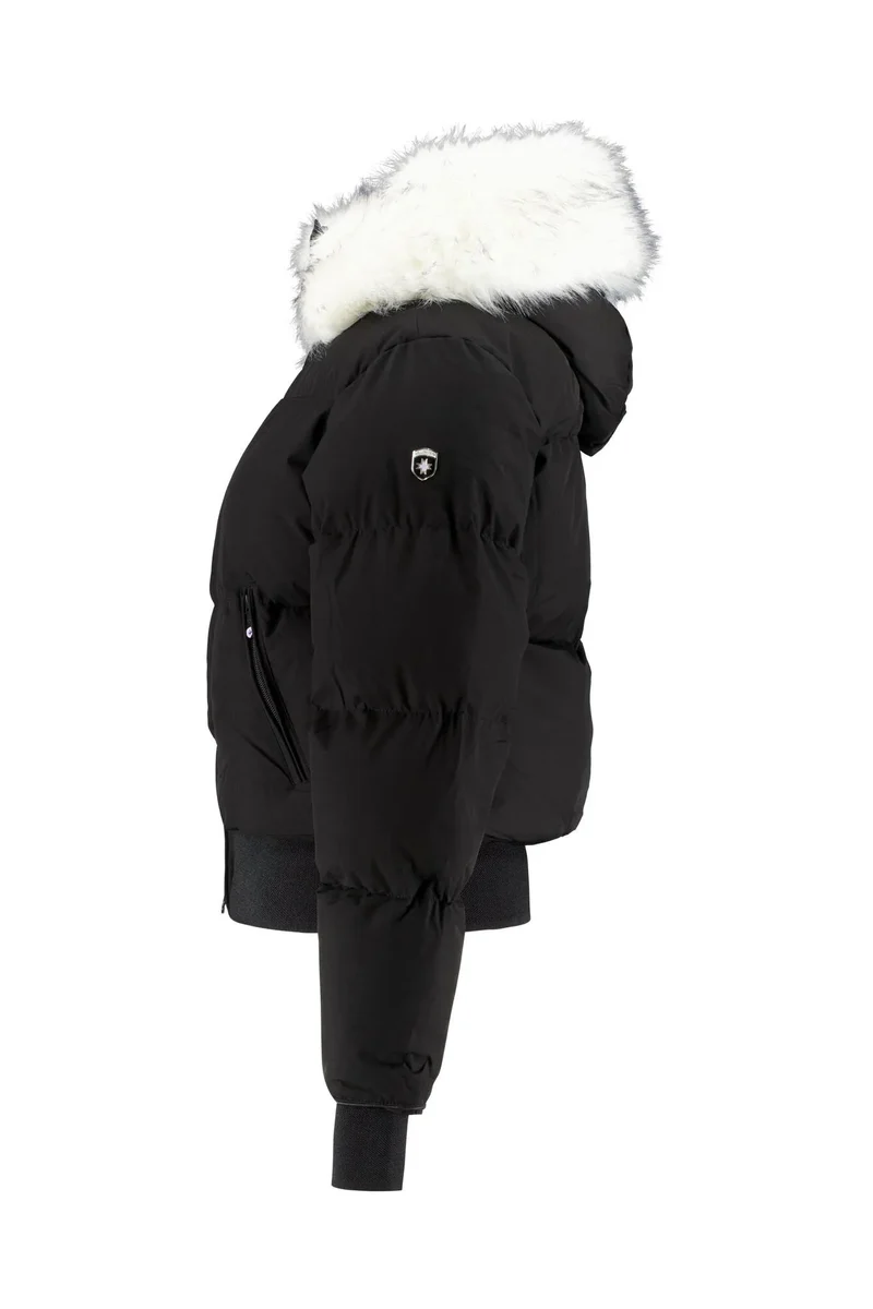 Steppjacke HONEY mit Kunstfell-Kragen