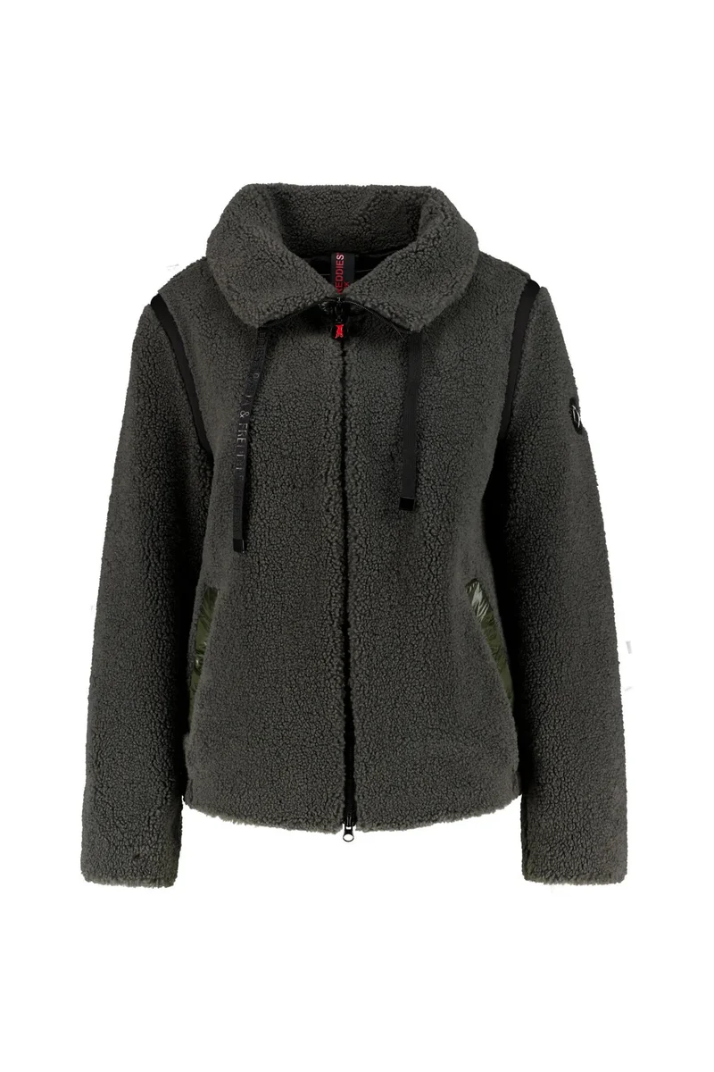 Teddyjacke mit aufliegendem Kragen