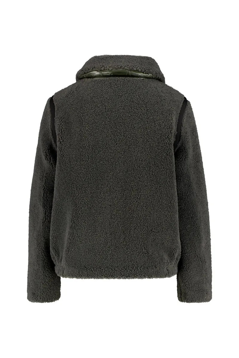 Teddyjacke mit aufliegendem Kragen