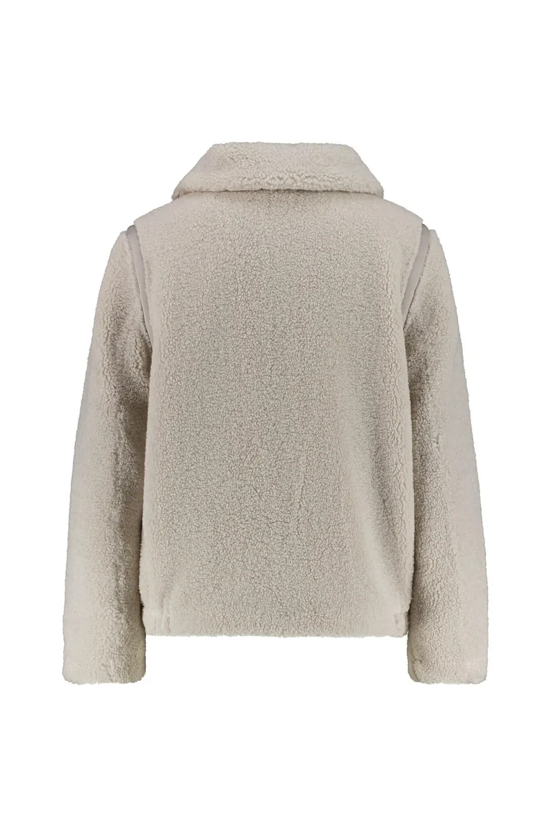 Teddyjacke mit aufliegendem Kragen