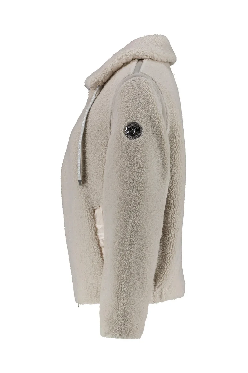 Teddyjacke mit aufliegendem Kragen