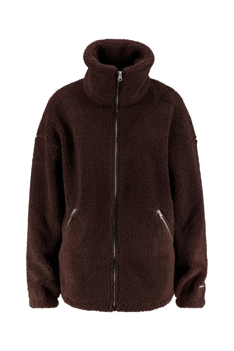 Teddy-Jacke mit Stehkragen