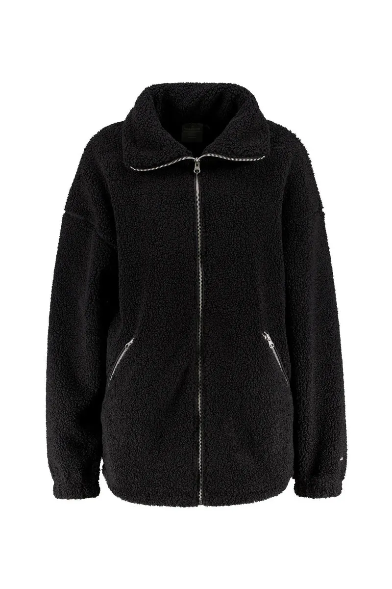 Teddy-Jacke mit Stehkragen