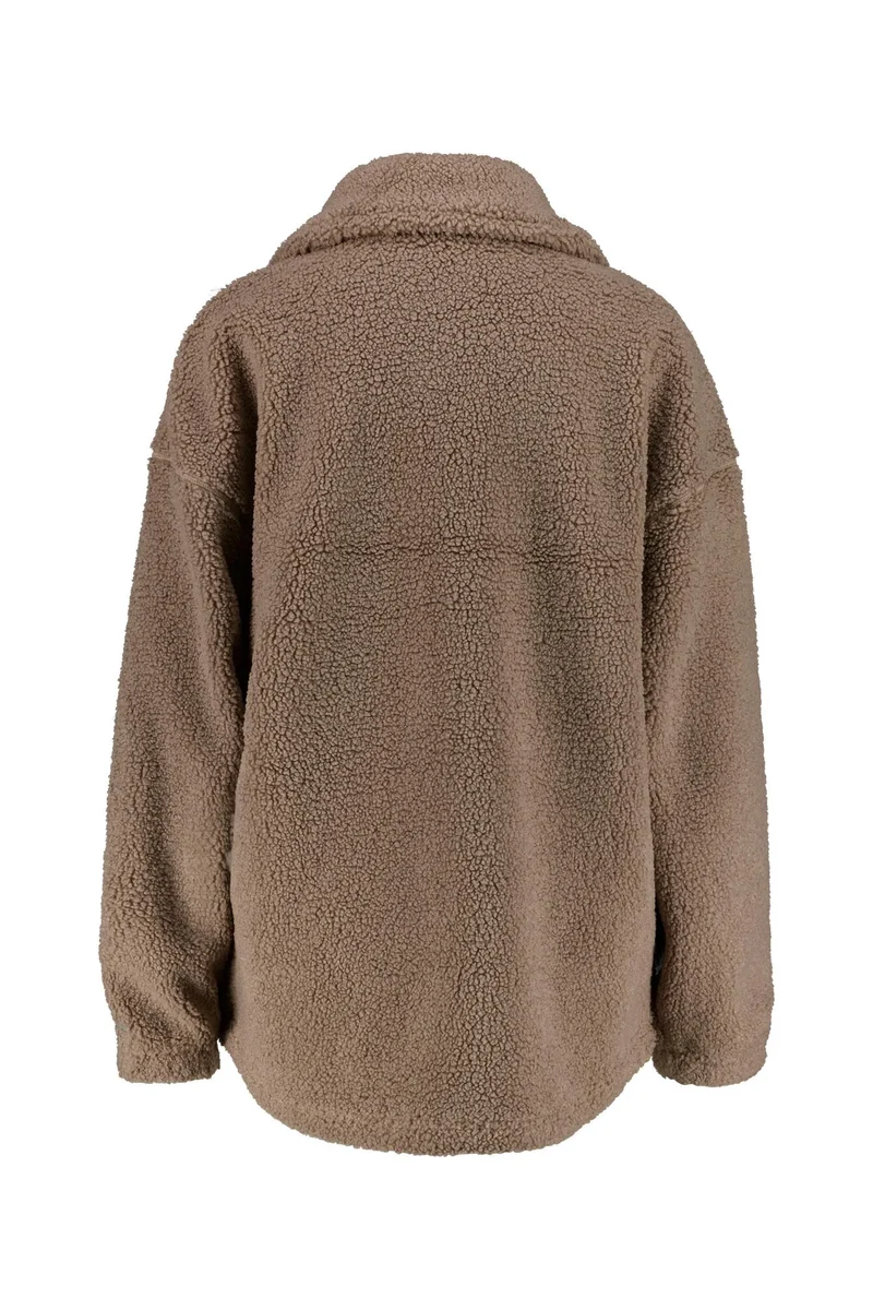 Fleecejacke mit Stehkragen