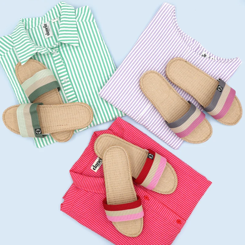 Danelulu Slippers Pink/Beige/Red
