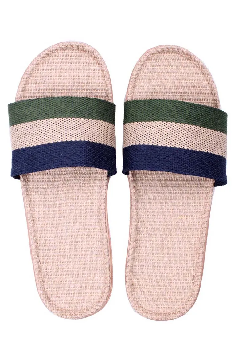 Danelulu Slippers Army/Beige/Dk Navy