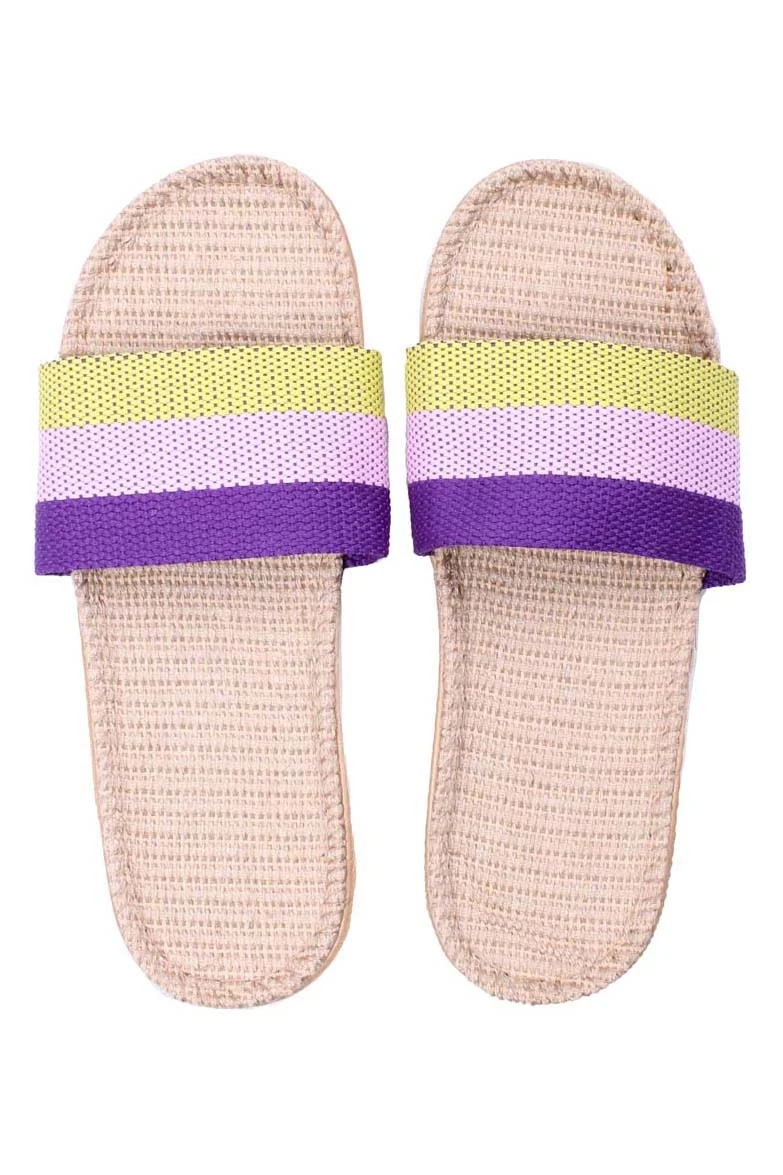 Danelulu Slippers Yellow/Viola/Purple
