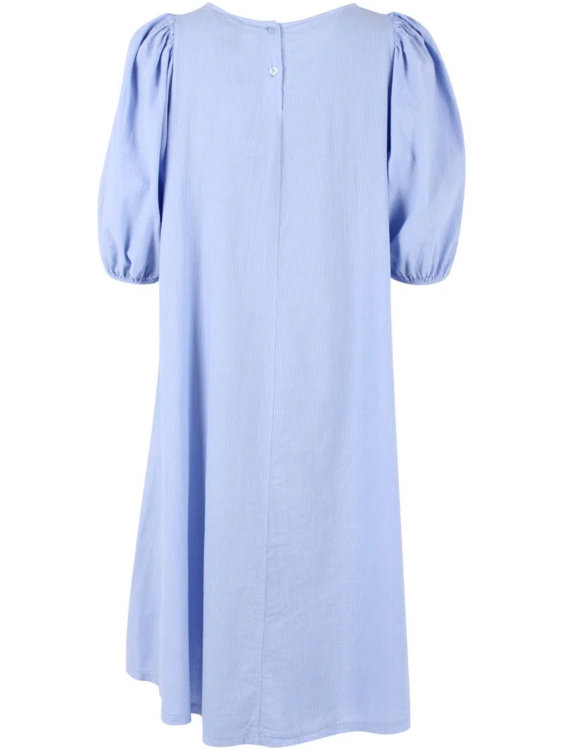 Daniris Seersucker Dress Ice Blue