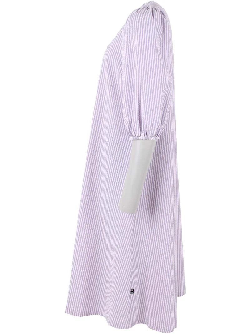 Daniris Seersucker Dress Lavender/Chalk