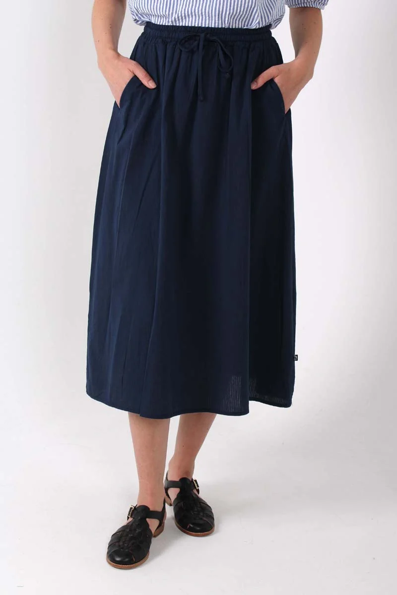 Danespresso Seersucker Skirt Dk Navy