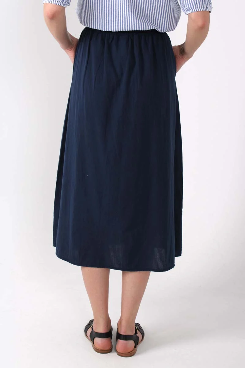 Danespresso Seersucker Skirt Dk Navy