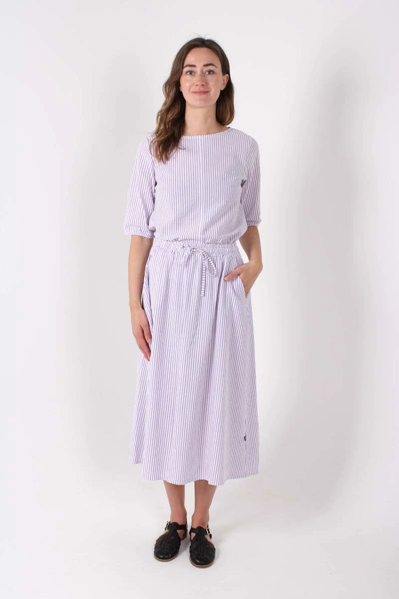Danecremant Seersucker Shirt Lavender/Chalk
