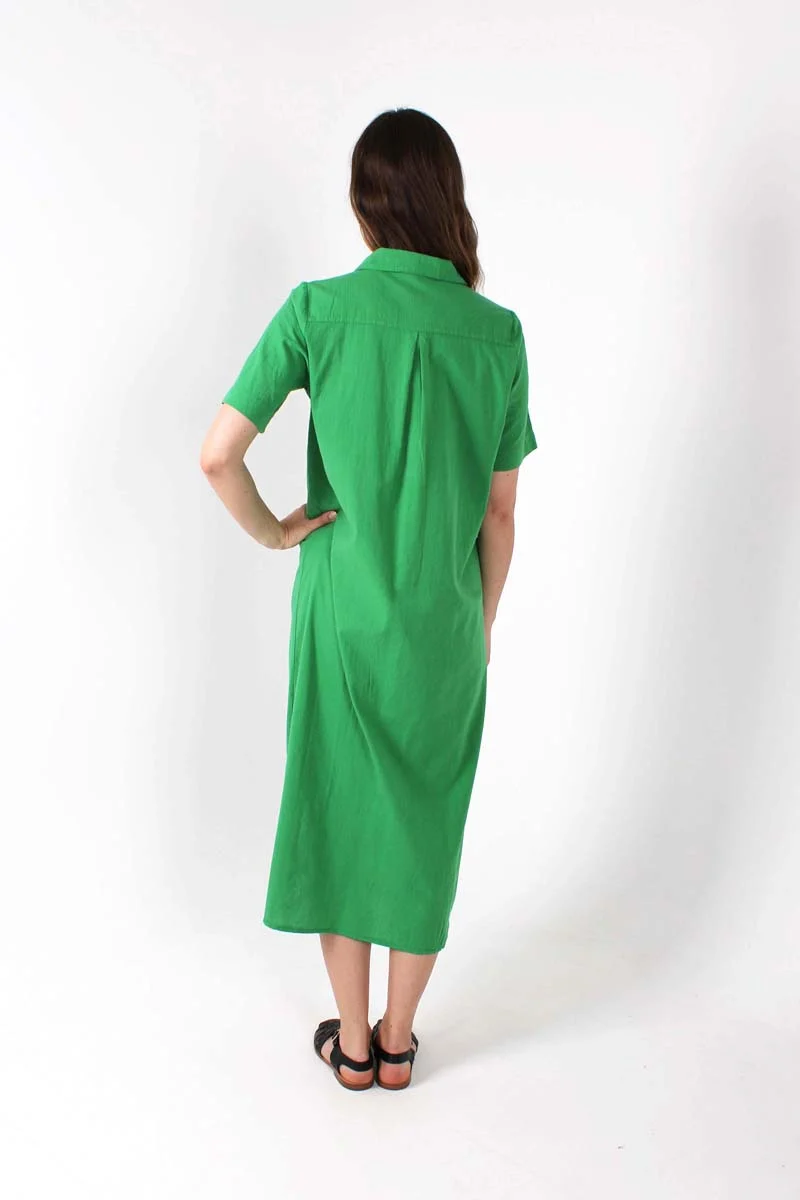 Danepippi SS Seersucker Dress Green