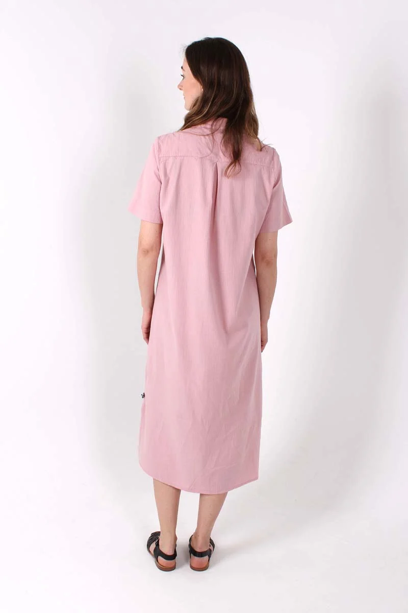 Danepippi SS Seersucker Dress Cold Rose