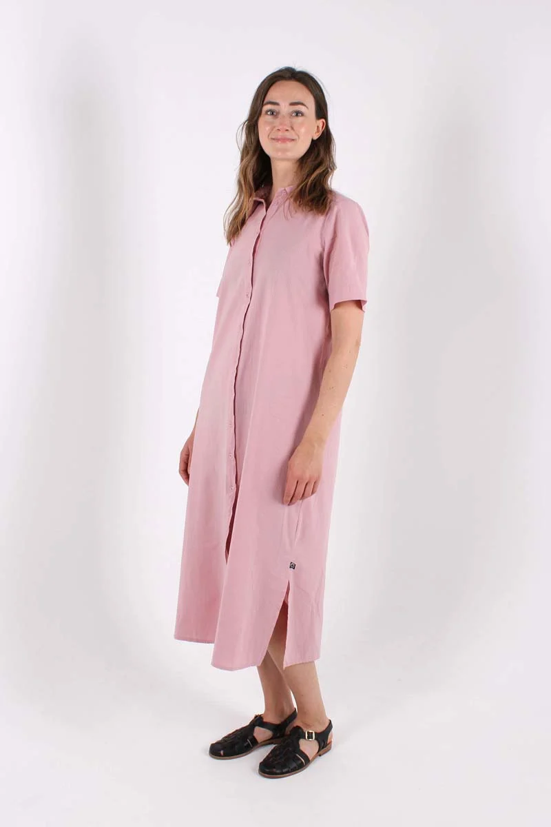 Danepippi SS Seersucker Dress Cold Rose