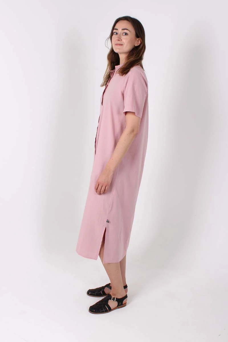 Danepippi SS Seersucker Dress Cold Rose