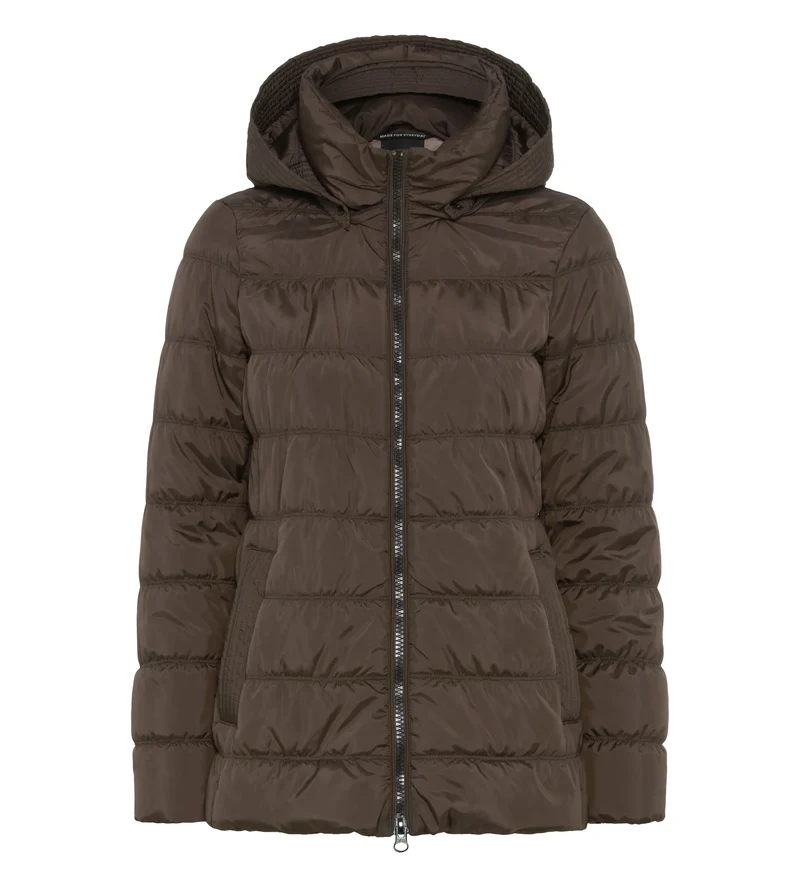 Steppjacke mit abnehmbarer Kapuze