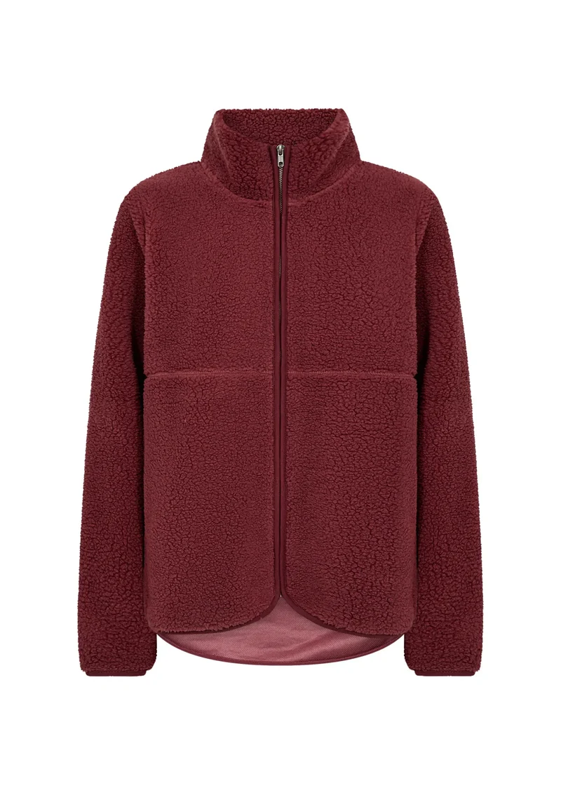 Teddyjacke mit Stehkragen