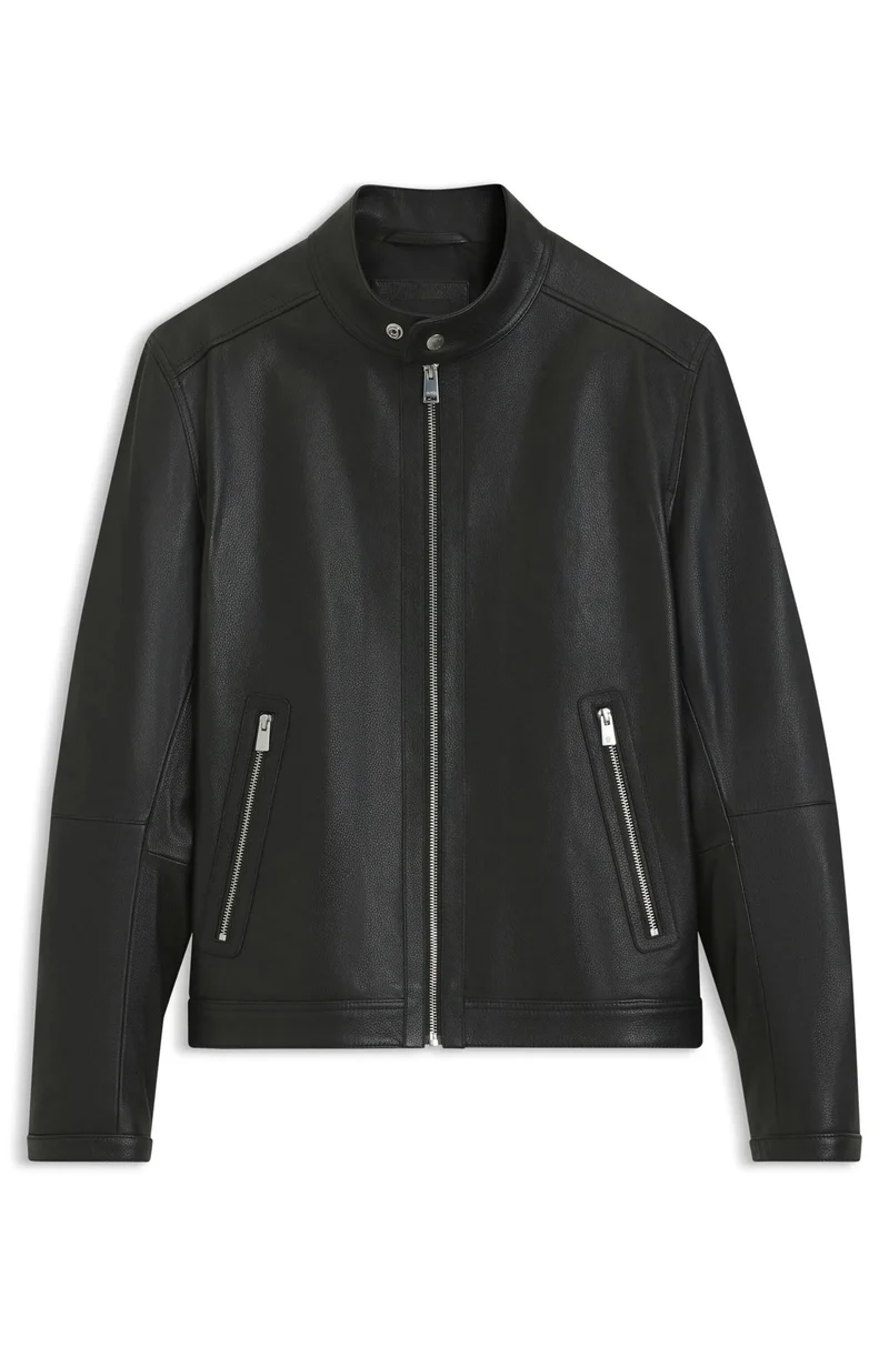 Lederjacke MANSELL mit Stehkragen