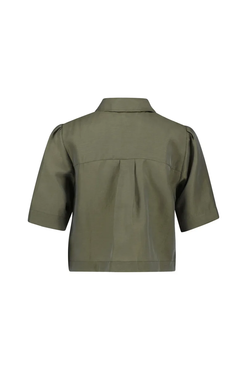 Overshirt aus Lyocell-, Leinenmix