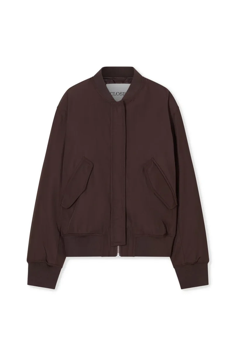 Bomberjacke mit Bündchenkragen