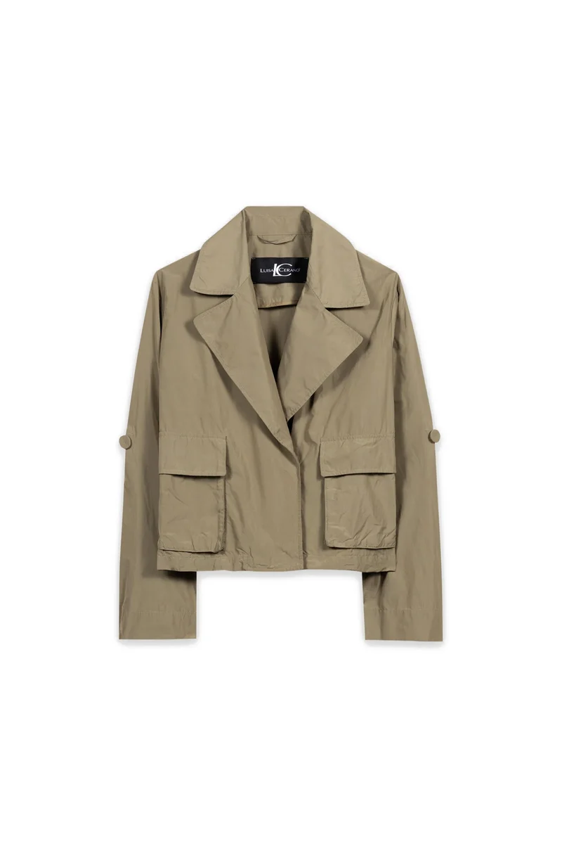 Blouson mit Reverskragen