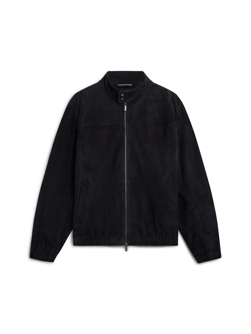 Lederjacke mit Stehkragen