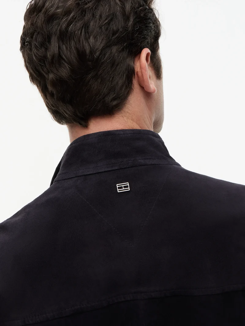 Lederjacke mit Stehkragen