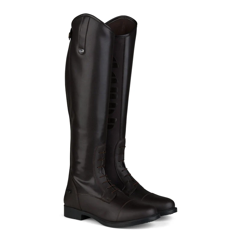Rover Reitstiefel mit Silikonbesatz Dunkelbraun 36 Regular Regular