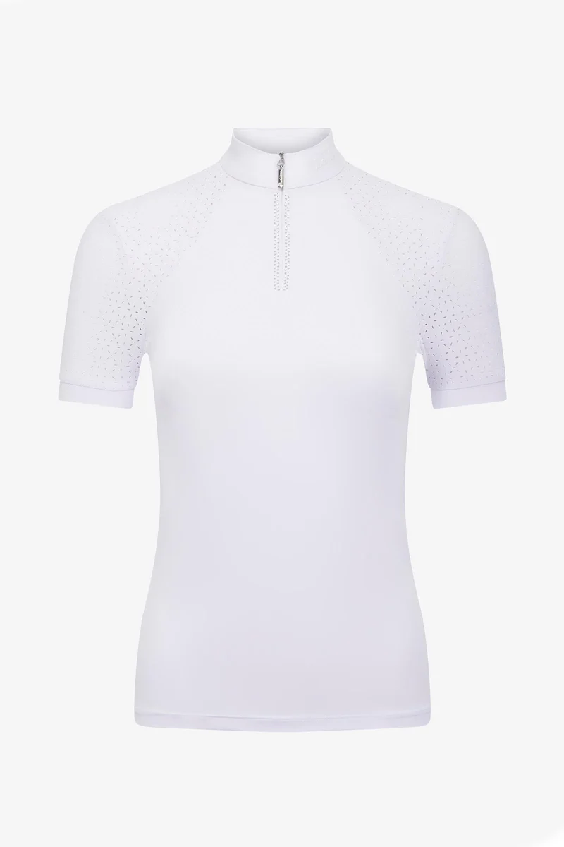 Brilliance Verity Damen Kurzarm Turniershirt White 36