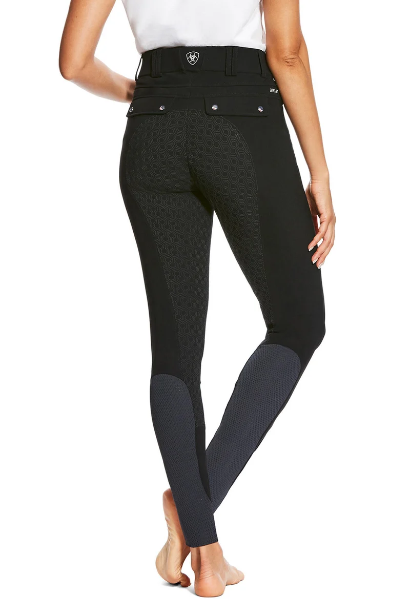 Tri Factor Damen Reithose mit Vollbesatz aus Silikon Black 40 Regular