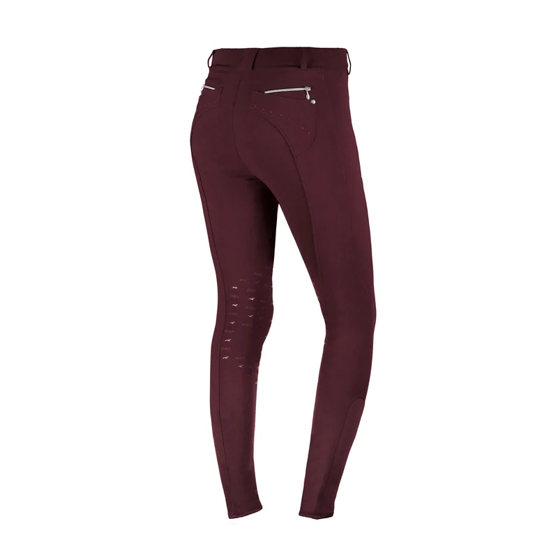 Venus Damen Reithose mit Kniebesatz Cassis Purple 38