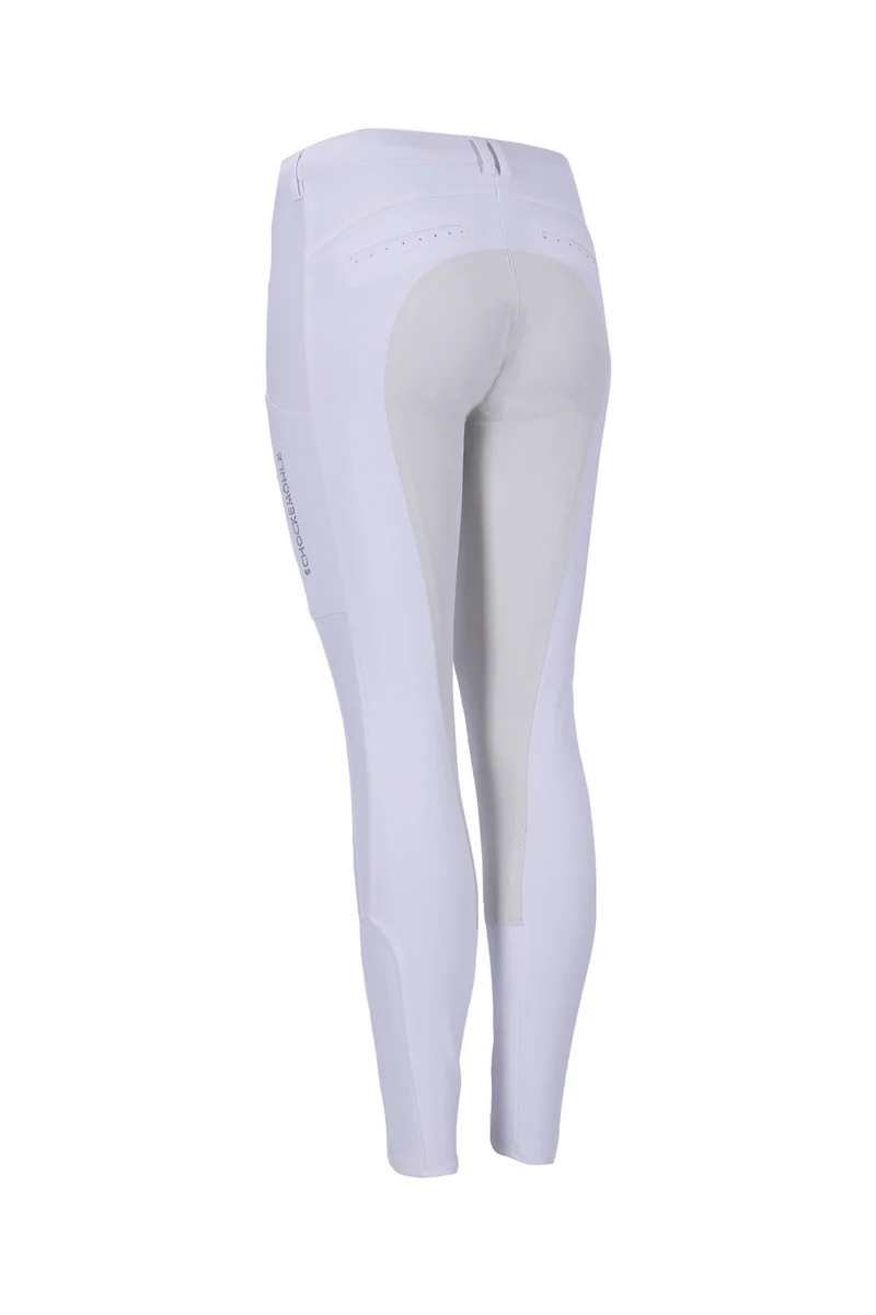 Celine Damen-Vollbesatzreithose white 44