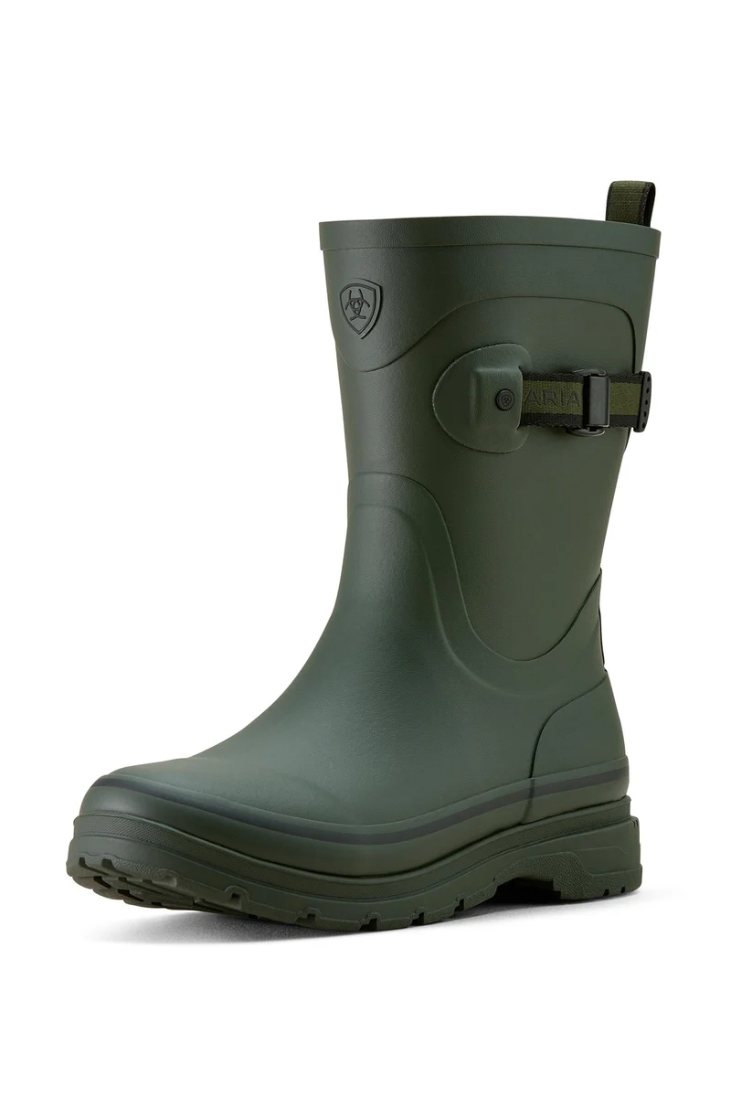 Kelmarsh Mid Damen Gummistiefel Dark Olive 36