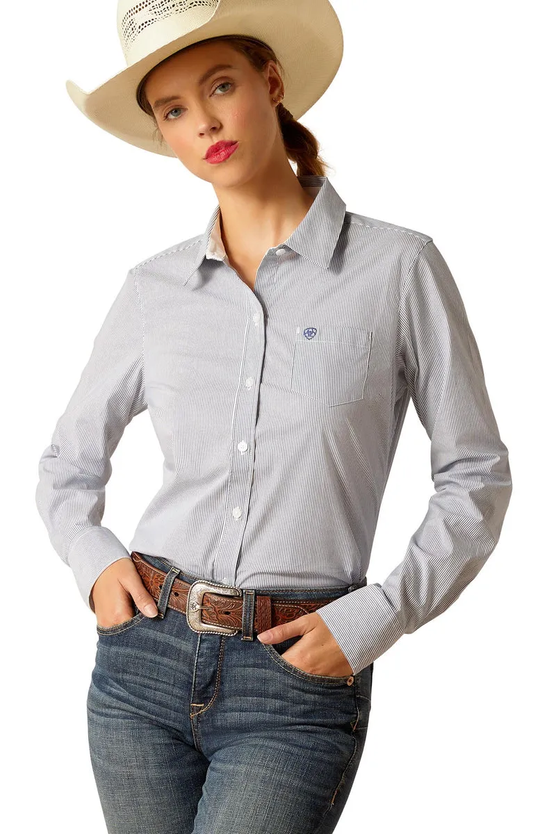 Damen Kirby Stretch-Hemd True Blue L